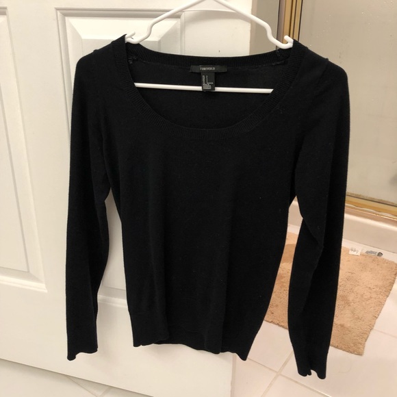Black crew neck sweater - Picture 2 of 4